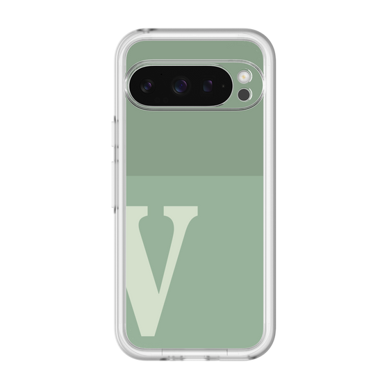 Slim Protection Premium Case［ オリジナル - initial two tone - V green ］