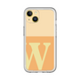 Slim Protection Premium Case［ オリジナル - initial two tone - W orange ］