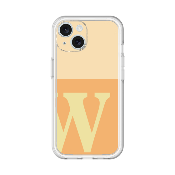 Slim Protection Premium Case［ オリジナル - initial two tone - W orange ］