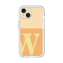 Slim Protection Premium Case［ オリジナル - initial two tone - W orange ］