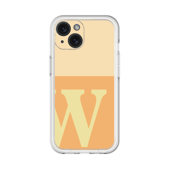 Slim Protection Premium Case［ オリジナル - initial two tone - W orange ］