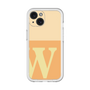 Slim Protection Premium Case［ オリジナル - initial two tone - W orange ］