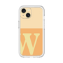 Slim Protection Premium Case［ オリジナル - initial two tone - W orange ］