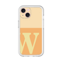 Slim Protection Premium Case［ オリジナル - initial two tone - W orange ］