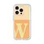Slim Protection Premium Case［ オリジナル - initial two tone - W orange ］