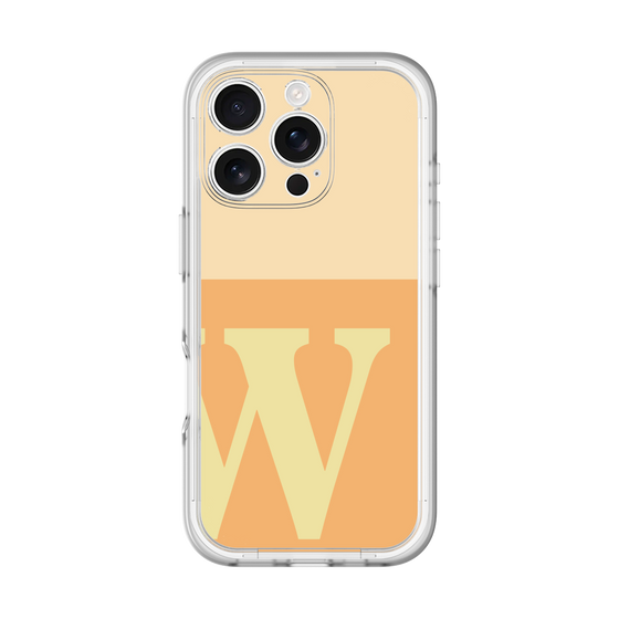 Slim Protection Premium Case［ オリジナル - initial two tone - W orange ］