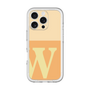Slim Protection Premium Case［ オリジナル - initial two tone - W orange ］