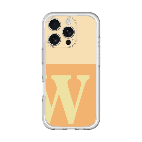 Slim Protection Premium Case［ オリジナル - initial two tone - W orange ］