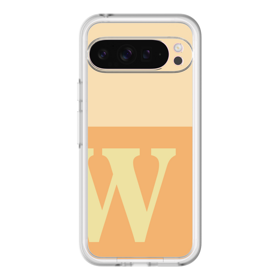 Slim Protection Premium Case［ オリジナル - initial two tone - W orange ］