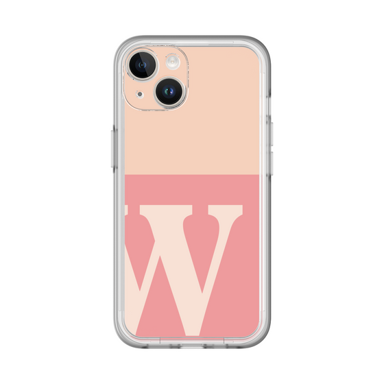Slim Protection Premium Case［ オリジナル - initial two tone - W pink ］