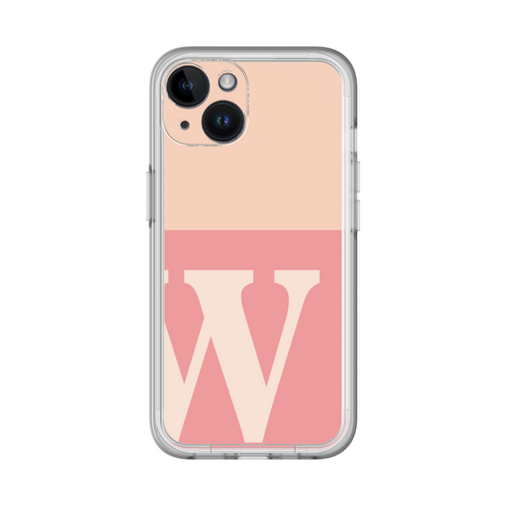 Slim Protection Premium Case［ オリジナル - initial two tone - W pink ］
