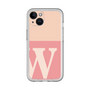 Slim Protection Premium Case［ オリジナル - initial two tone - W pink ］