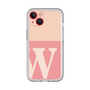 Slim Protection Premium Case［ オリジナル - initial two tone - W pink ］