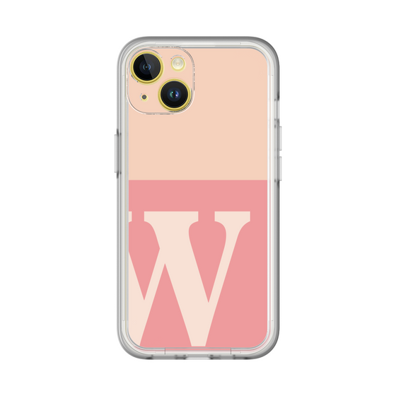 Slim Protection Premium Case［ オリジナル - initial two tone - W pink ］