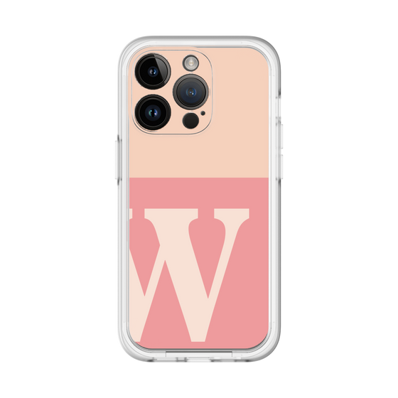 Slim Protection Premium Case［ オリジナル - initial two tone - W pink ］