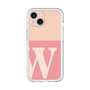Slim Protection Premium Case［ オリジナル - initial two tone - W pink ］