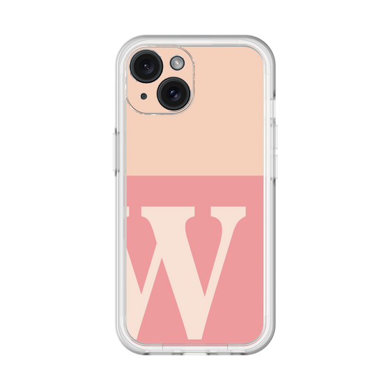 Slim Protection Premium Case［ オリジナル - initial two tone - W pink ］