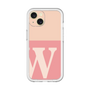 Slim Protection Premium Case［ オリジナル - initial two tone - W pink ］