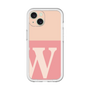 Slim Protection Premium Case［ オリジナル - initial two tone - W pink ］