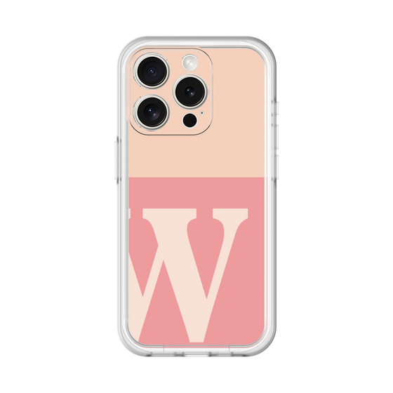 Slim Protection Premium Case［ オリジナル - initial two tone - W pink ］