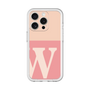 Slim Protection Premium Case［ オリジナル - initial two tone - W pink ］
