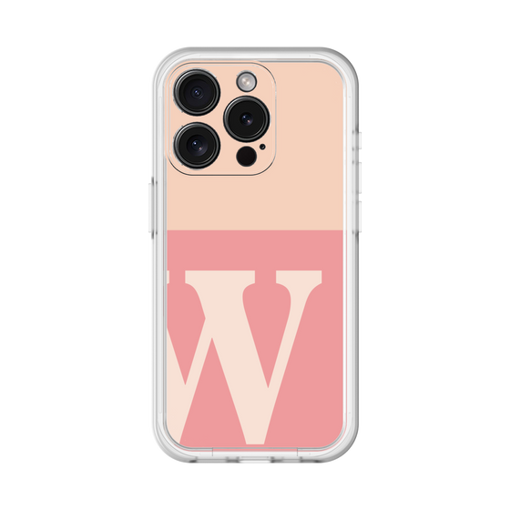 Slim Protection Premium Case［ オリジナル - initial two tone - W pink ］