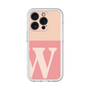 Slim Protection Premium Case［ オリジナル - initial two tone - W pink ］