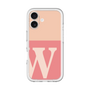 Slim Protection Premium Case［ オリジナル - initial two tone - W pink ］