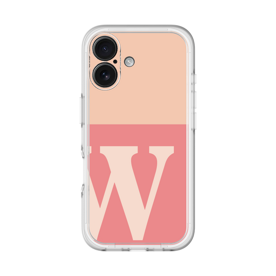 Slim Protection Premium Case［ オリジナル - initial two tone - W pink ］