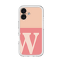 Slim Protection Premium Case［ オリジナル - initial two tone - W pink ］
