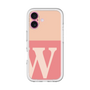 Slim Protection Premium Case［ オリジナル - initial two tone - W pink ］