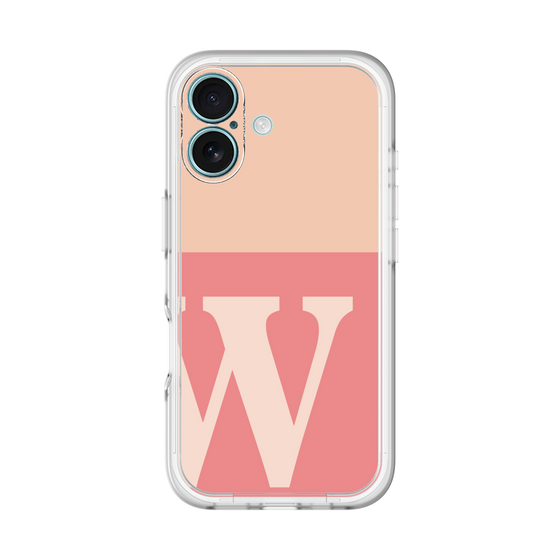 Slim Protection Premium Case［ オリジナル - initial two tone - W pink ］