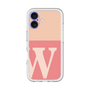 Slim Protection Premium Case［ オリジナル - initial two tone - W pink ］