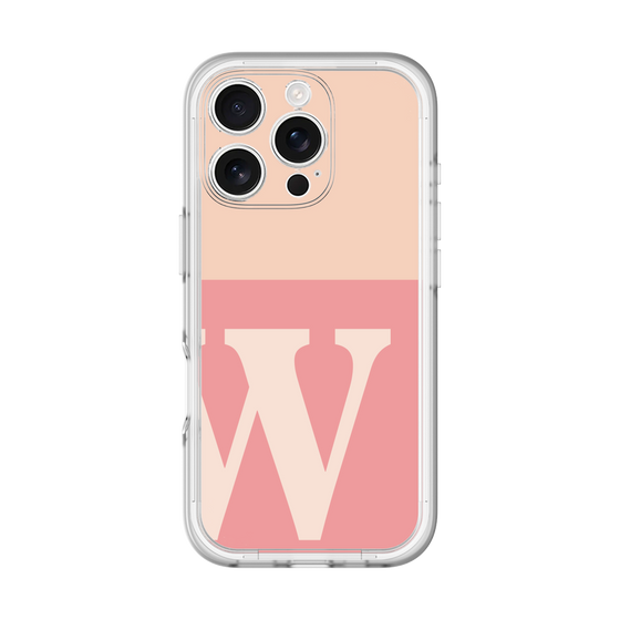 Slim Protection Premium Case［ オリジナル - initial two tone - W pink ］