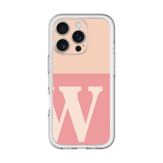 Slim Protection Premium Case［ オリジナル - initial two tone - W pink ］