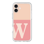 Slim Protection Premium Case［ オリジナル - initial two tone - W pink ］