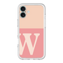 Slim Protection Premium Case［ オリジナル - initial two tone - W pink ］