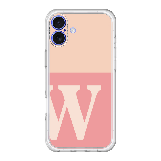 Slim Protection Premium Case［ オリジナル - initial two tone - W pink ］