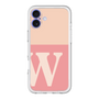 Slim Protection Premium Case［ オリジナル - initial two tone - W pink ］