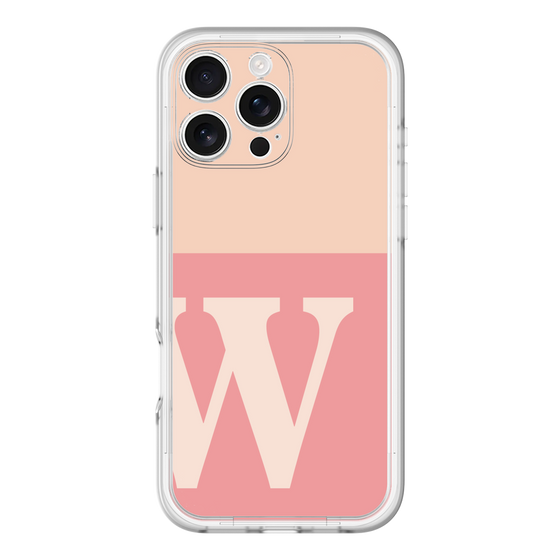 Slim Protection Premium Case［ オリジナル - initial two tone - W pink ］