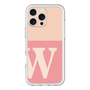 Slim Protection Premium Case［ オリジナル - initial two tone - W pink ］