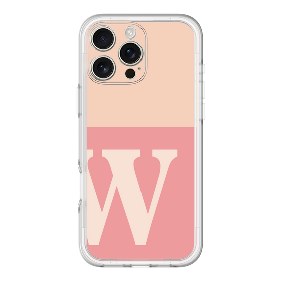 Slim Protection Premium Case［ オリジナル - initial two tone - W pink ］