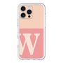 Slim Protection Premium Case［ オリジナル - initial two tone - W pink ］