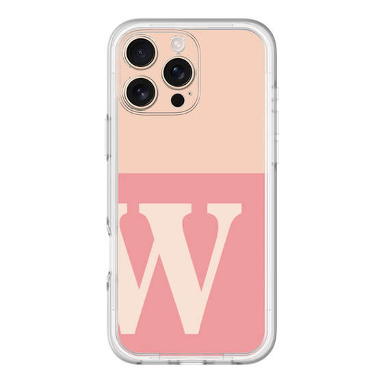 Slim Protection Premium Case［ オリジナル - initial two tone - W pink ］