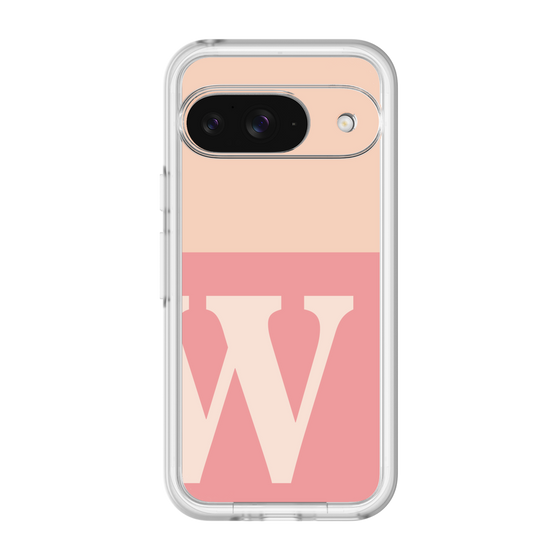 Slim Protection Premium Case［ オリジナル - initial two tone - W pink ］