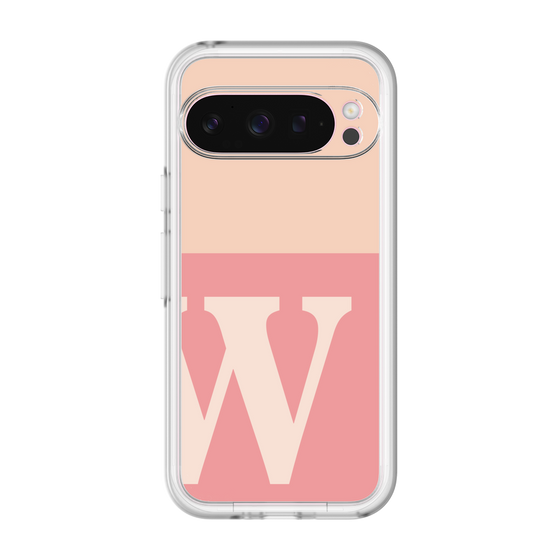 Slim Protection Premium Case［ オリジナル - initial two tone - W pink ］