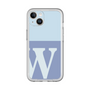 Slim Protection Premium Case［ オリジナル - initial two tone - W blue ］