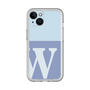 Slim Protection Premium Case［ オリジナル - initial two tone - W blue ］