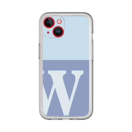 Slim Protection Premium Case［ オリジナル - initial two tone - W blue ］