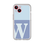 Slim Protection Premium Case［ オリジナル - initial two tone - W blue ］